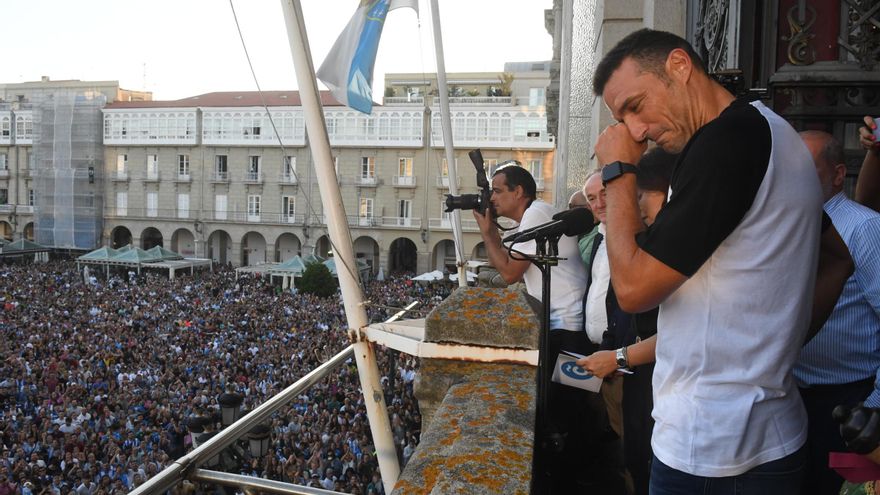 Scaloni regresa al balcón de María Pita