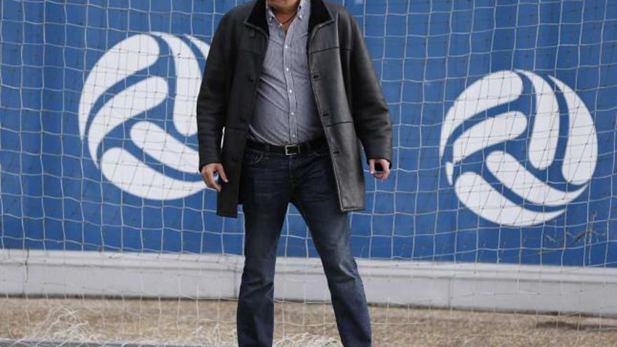 Arturo Elías, en El Requexón, durante su visita a Oviedo.