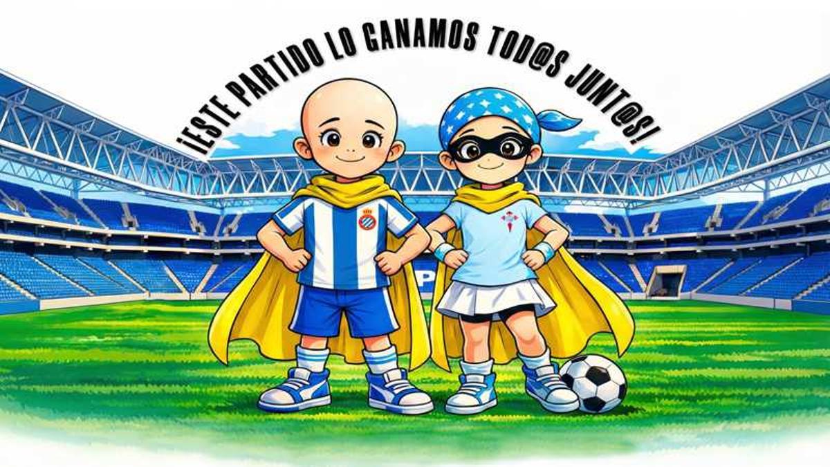 Espanyol y Celta se unen en el Día Internacional del Cáncer Infantil