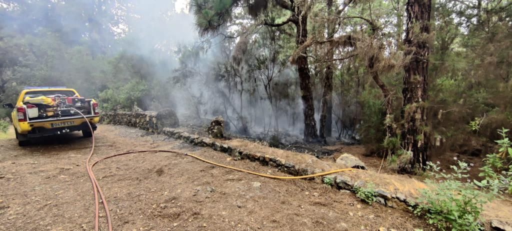 Conato de incendio en La Guancha