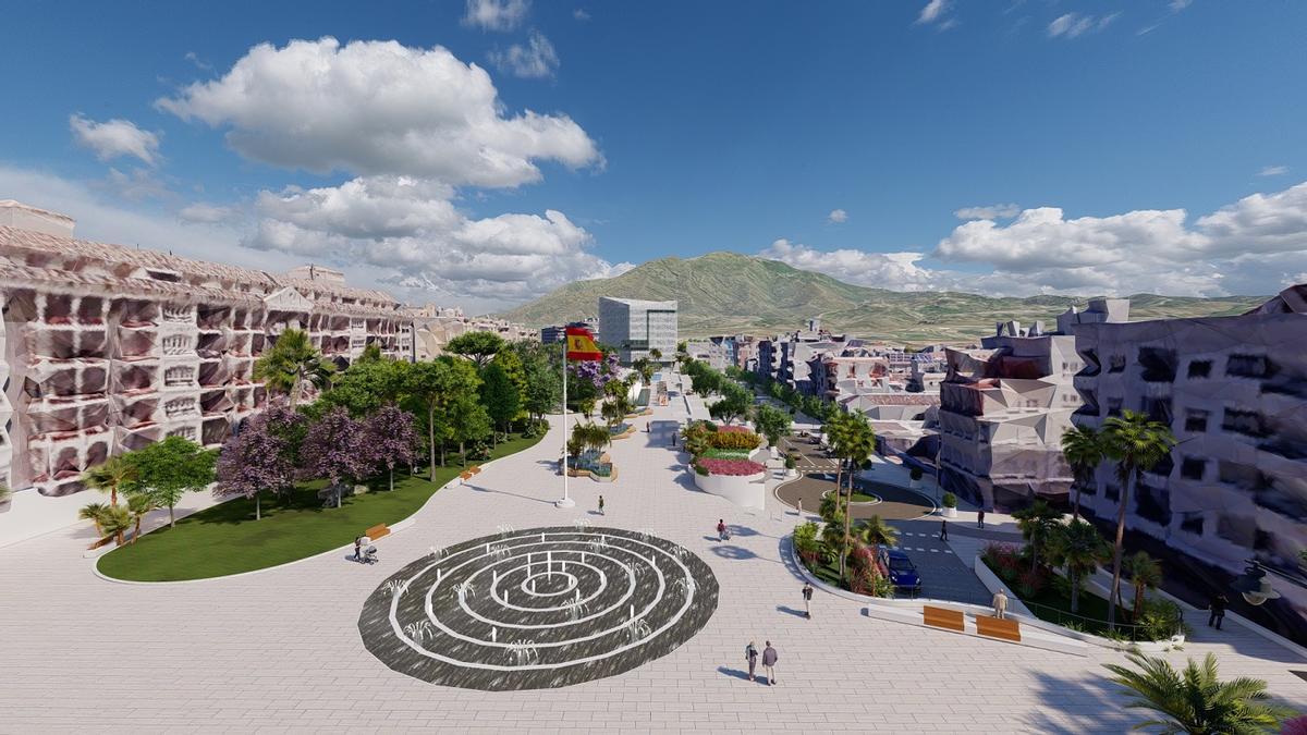 Así será el nuevo bulevar Parque Central de Estepona.