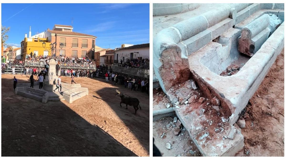 La rotura de una parte de la fuente de la plaça dels Xorros lleva al Ayuntamiento de la Vall a pedir que protejan la de la placeta de Sant Vicent.