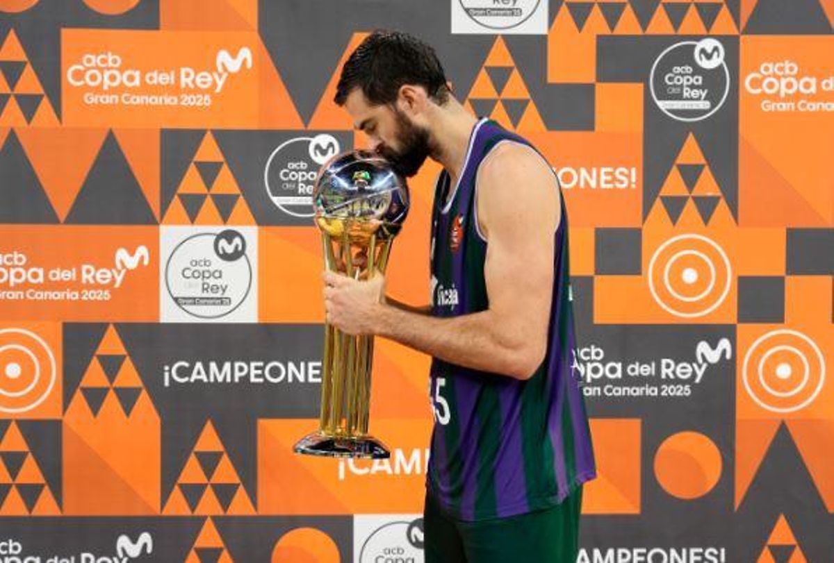 David Kravish, tras ganar la Copa del Rey.