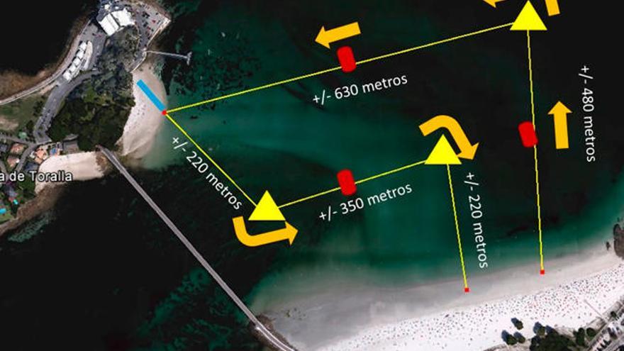 Recorrido del Desafío Pastor Cíes