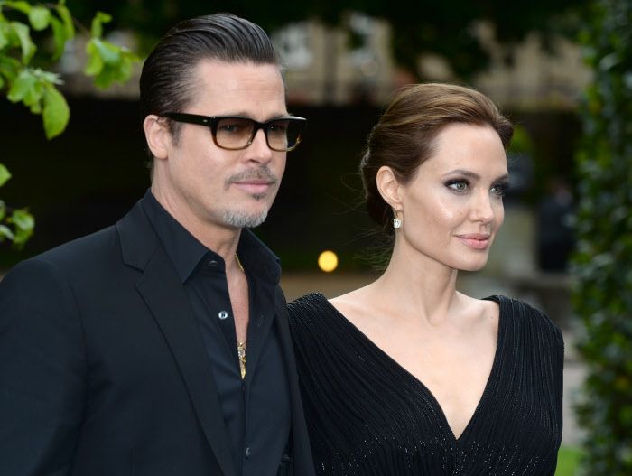 Angelina Jolie y Brad Pitt en 2024