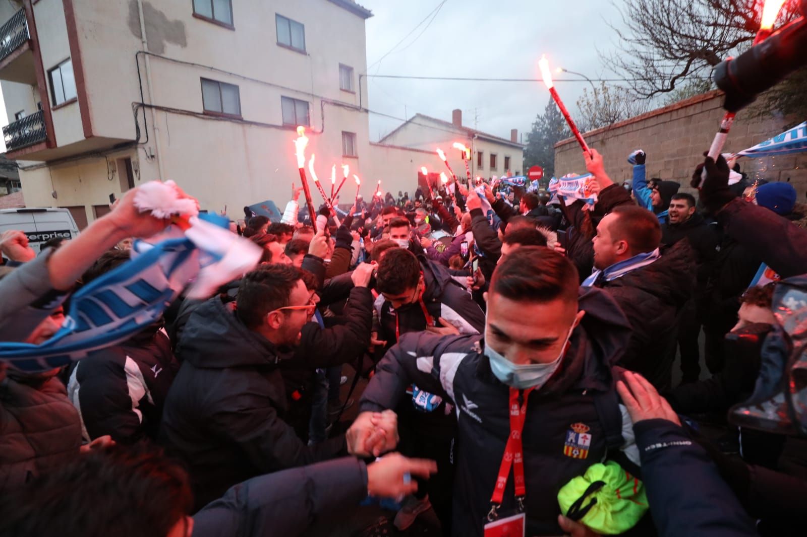 Así se ha vivido en Utrillas la previa del partido de Copa contra el Valencia