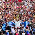 Nicolás Maduro, durante un acto de la campaña de las presidenciales.