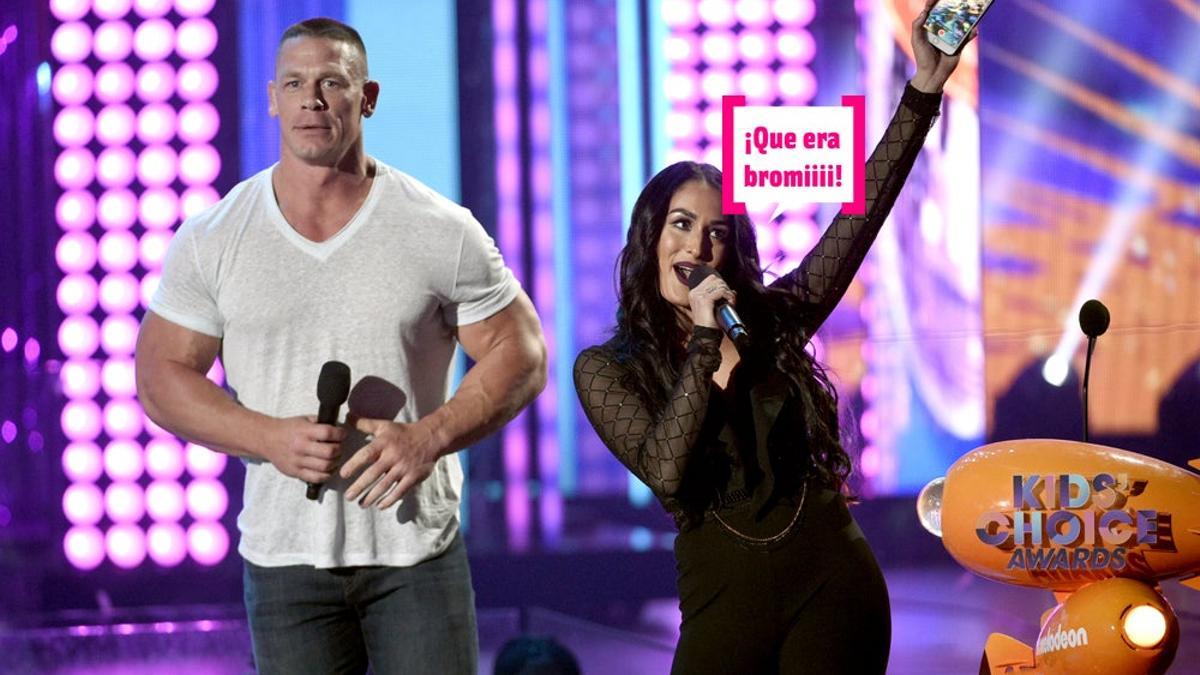 John Cena y Nikki Bella en los Kids Choice Awards 2017