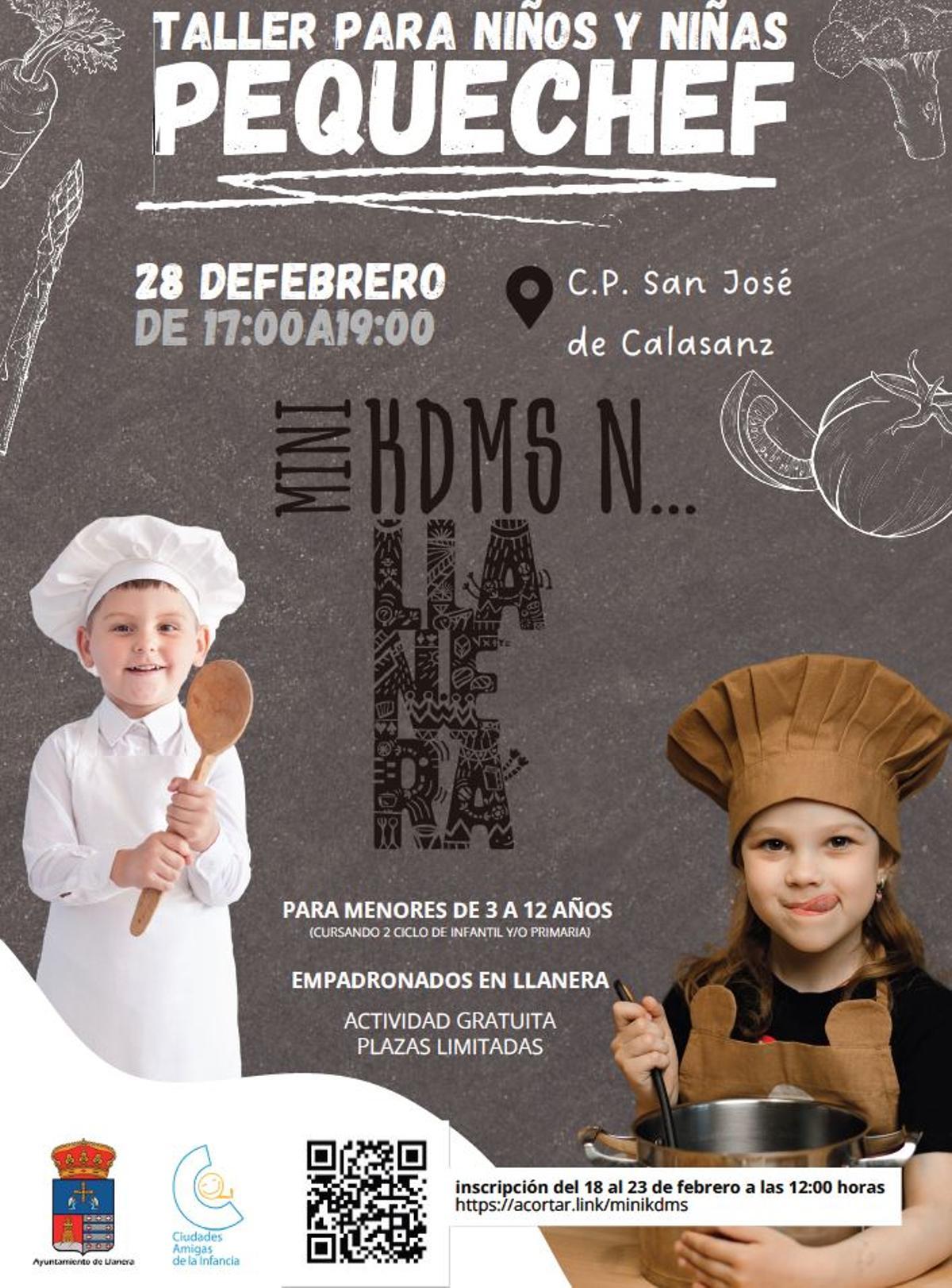 El cartel de la actividad