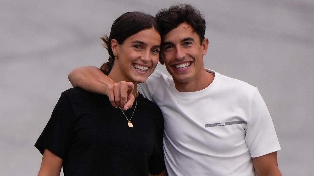 Marc y su novia Gemma Pinto