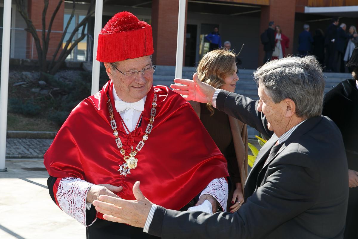 Víctor Moreno Catena durante el acto de celebración de su investidura como honoris causa.