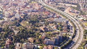 Vista aérea de Esplugues de Llobregat