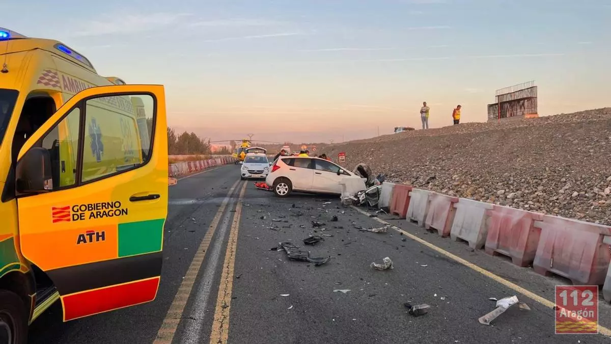 Un muerto y dos heridos en un accidente en Mallén