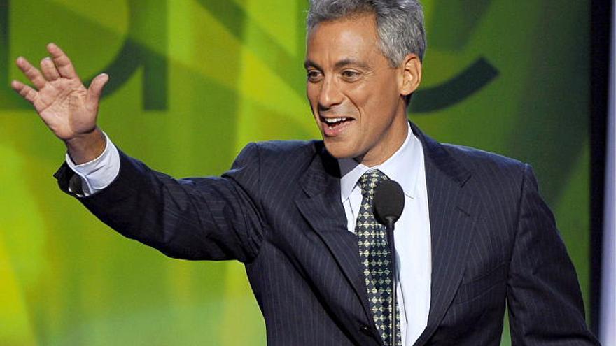 El líder del grupo demócrata en la Cámara de Representantes, Rahm Emanuel,