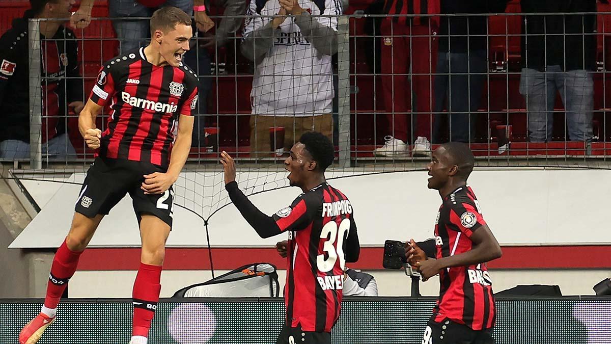 El Leverkusen celebrando un gol