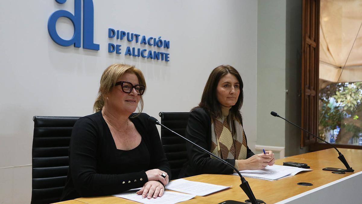 Las vicepresidentas de la Diputación, Ana Serna y Marina Sáez, en una imagen reciente