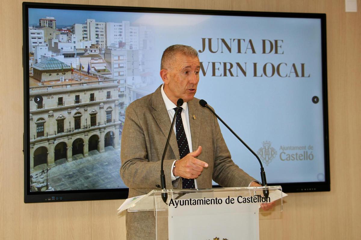 Vicent Sales es el portavoz del equipo de gobierno del Ayuntamiento de Castelló.