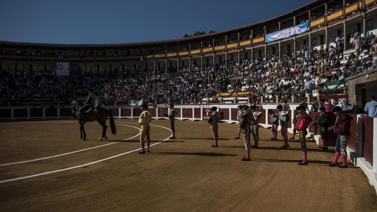 Imagen de archivo de los toros en la feria de 2024.