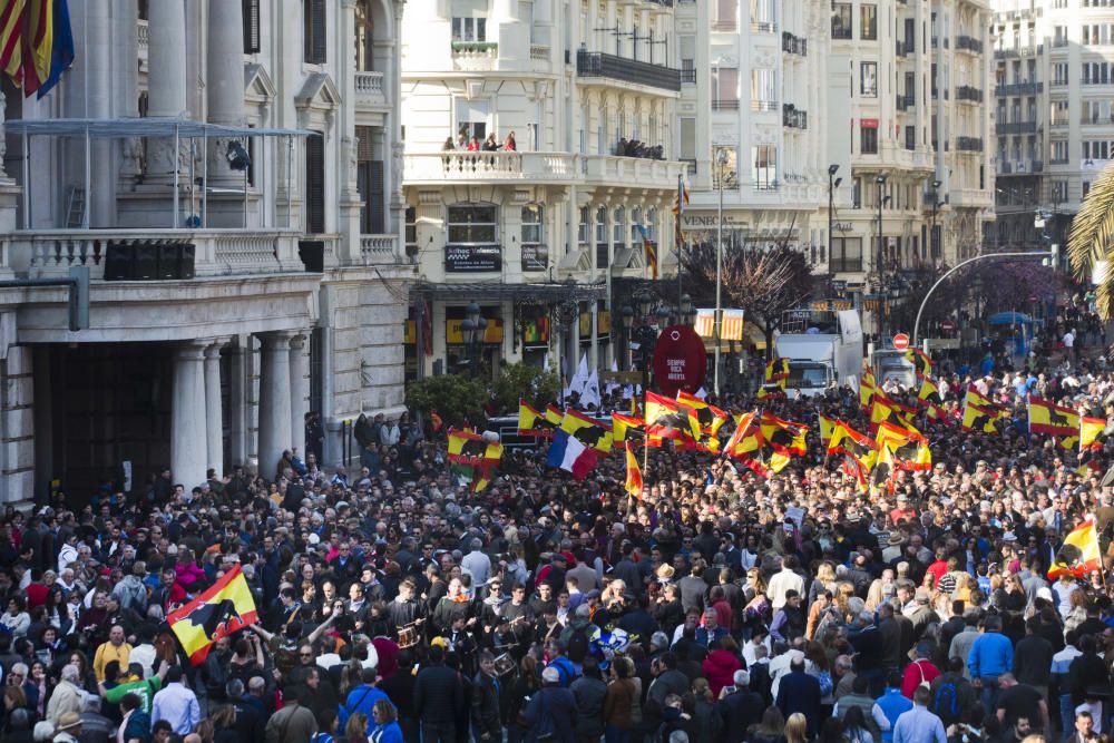 Masiva manifestación taurina en Valencia