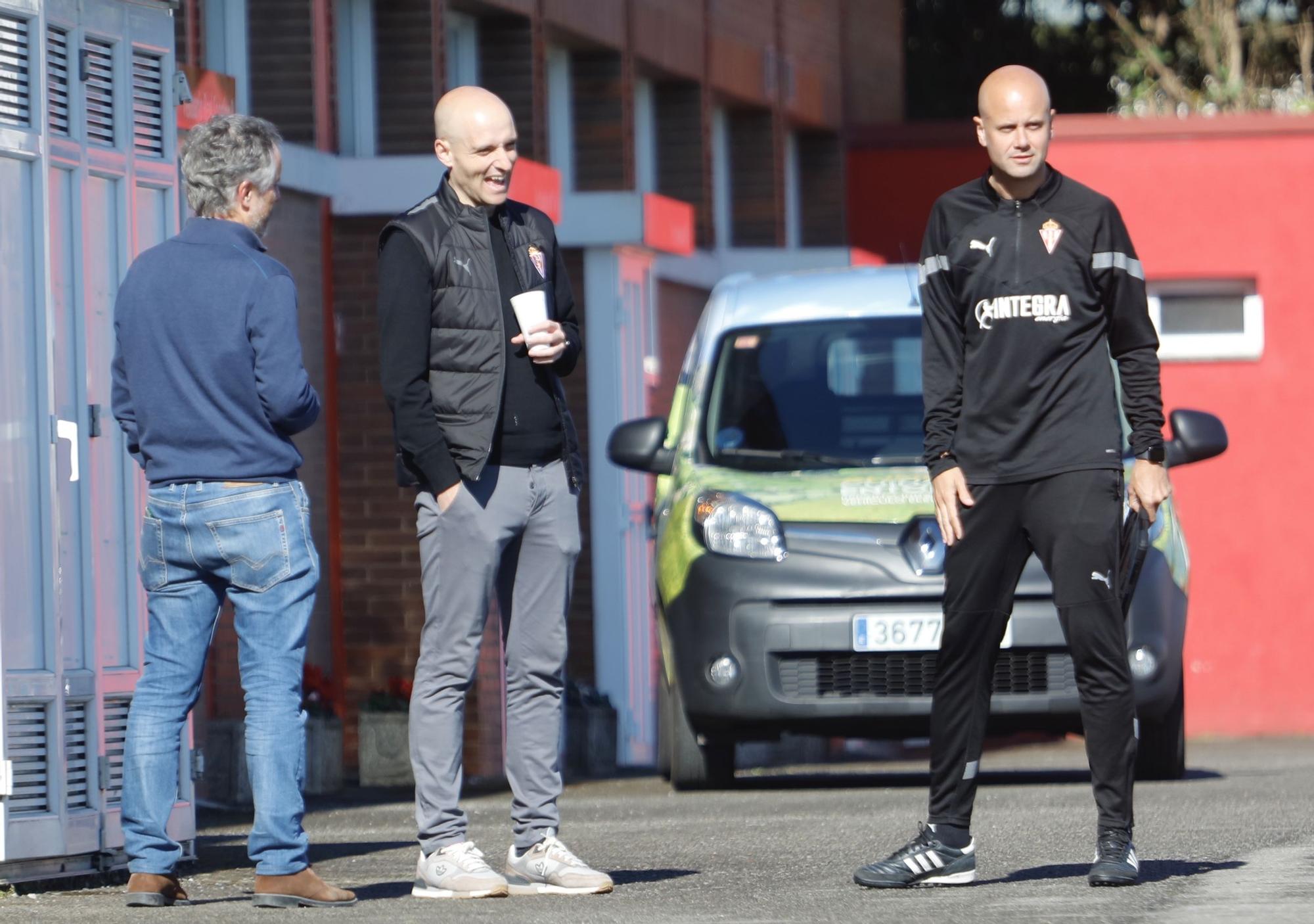 Alejandro Irarragorri, en Gijón ante el importante partido del Sporting frente a Las Palmas