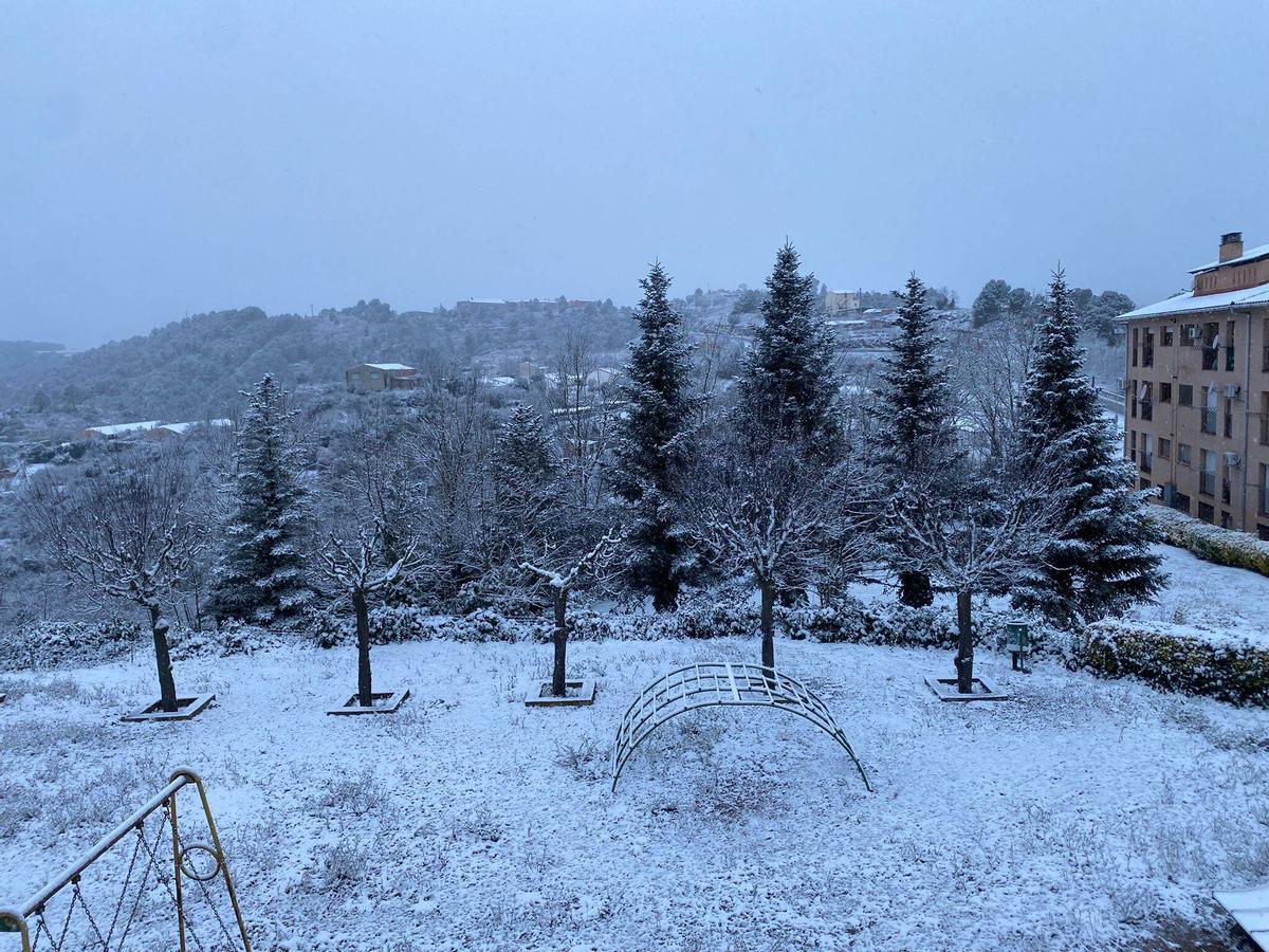 La nevada d'aquest dilluns a Solsona