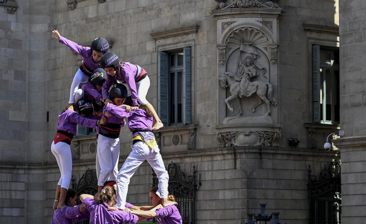 La Diada Castellera de la Mercè reúne las ocho colles de Barcelona