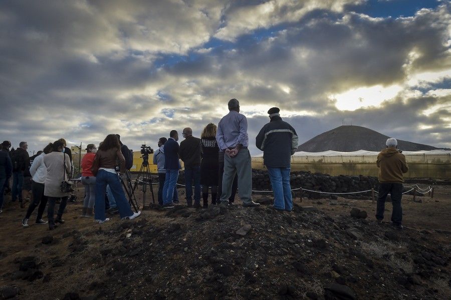 Solsticio de invierno desde el Yacimiento de La Guancha