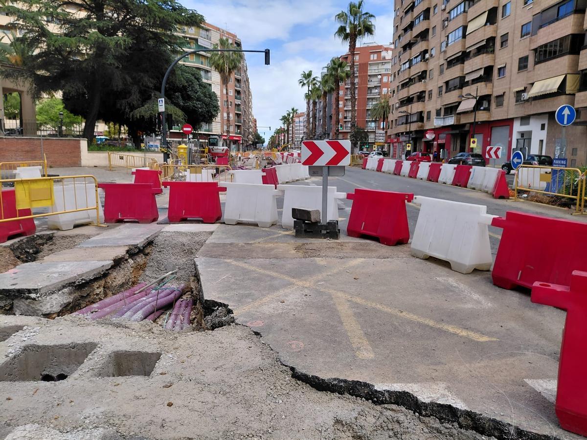Obras en Giorgeta y Pérez Galdós