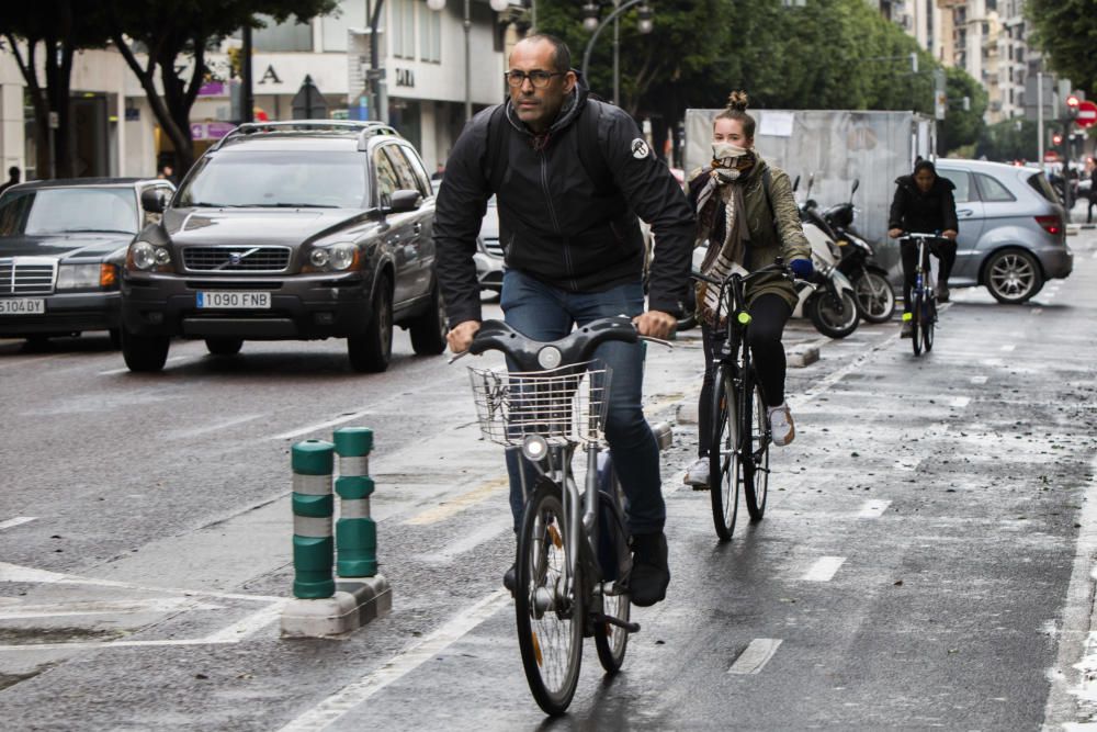 Uno de cada cinco vehículos que circulan por Colón ya son bicicletas o patinetes