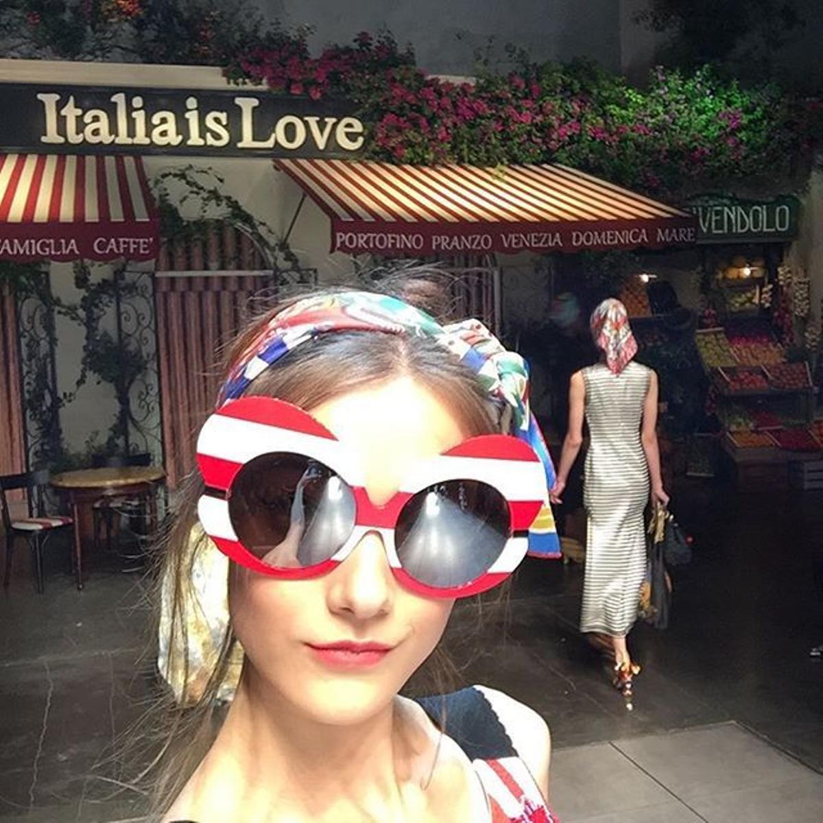 MFW: el 'Selfie' de Laura Lambert en Dolce &amp; Gabbana