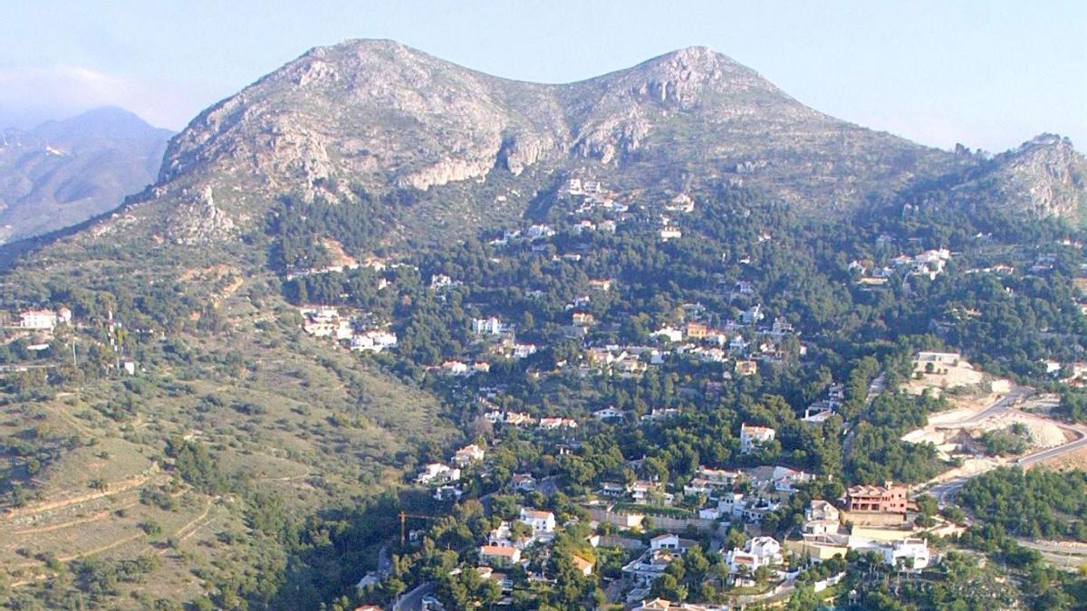 Vista aérea del Monte San Antón.