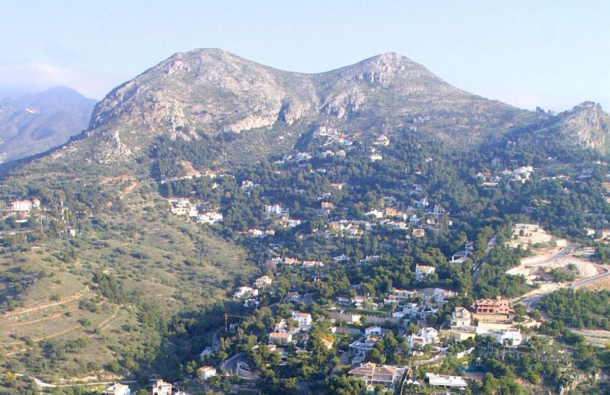 Vista aérea del Monte San Antón.