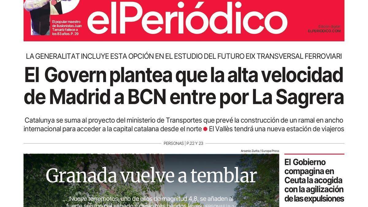 La portada de EL PERIÓDICO del 19 de agosto de 2026