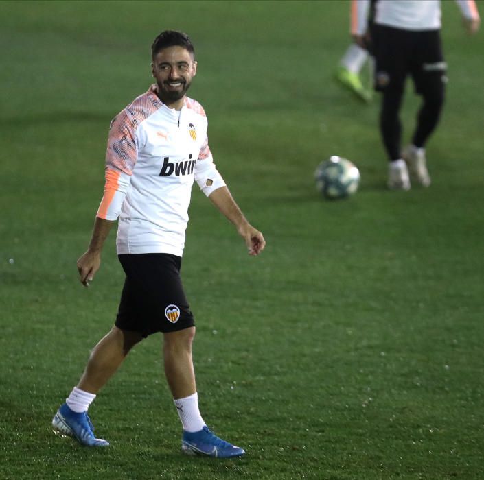 Entrenamiento del Valencia CF antes del Vila-real.