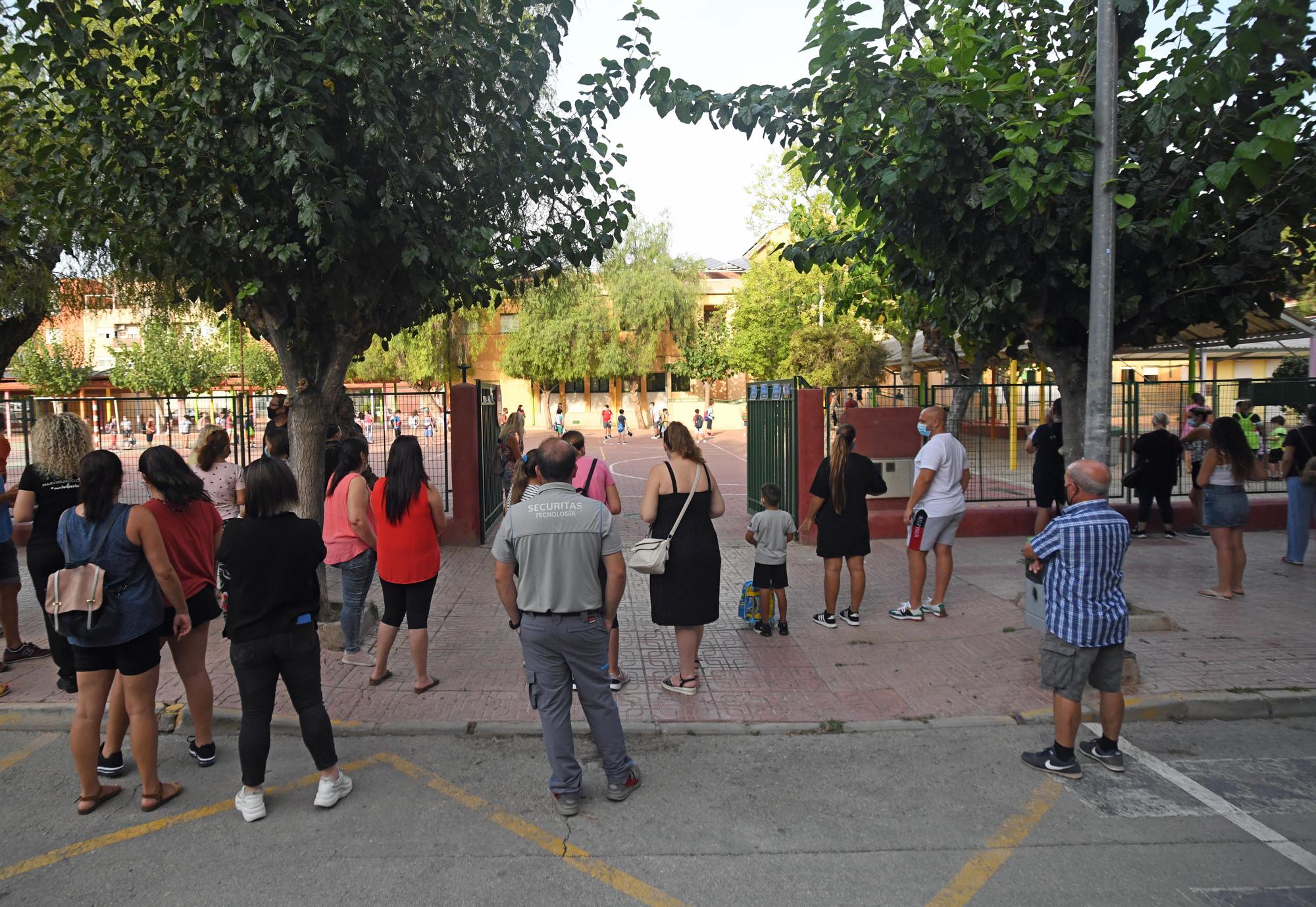 Vuelta al cole en Murcia: así han arrancado las clases en el colegio Vistabella de Alcantarilla