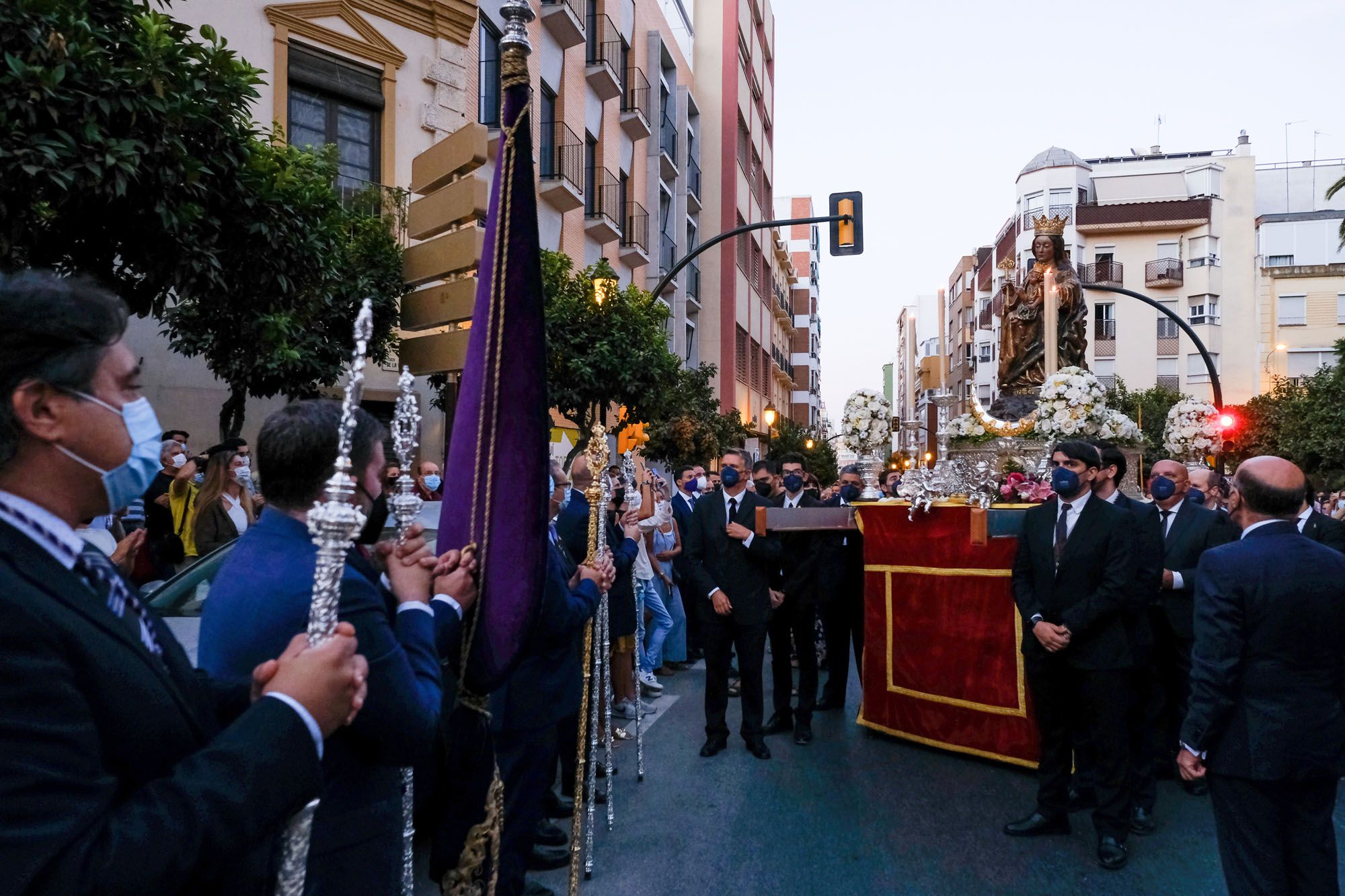 Traslado de la Virgen de la Victoria desde la Catedral de Málaga