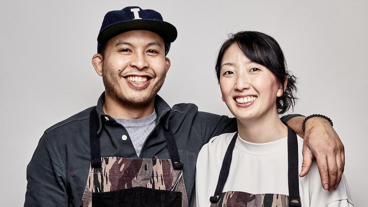 Tim Flores y Genie Kwon, del restaurante Kasama.