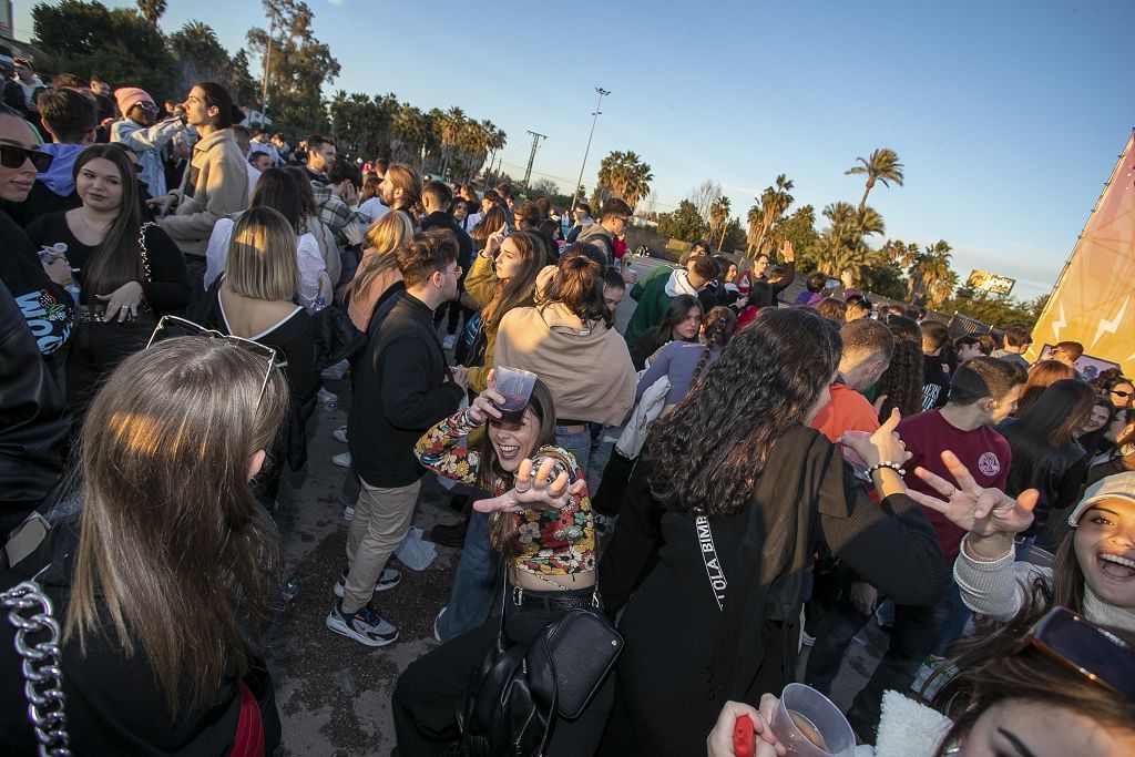 Las imágenes de la macrofiesta universitaria en La Fica (27/01/2023)