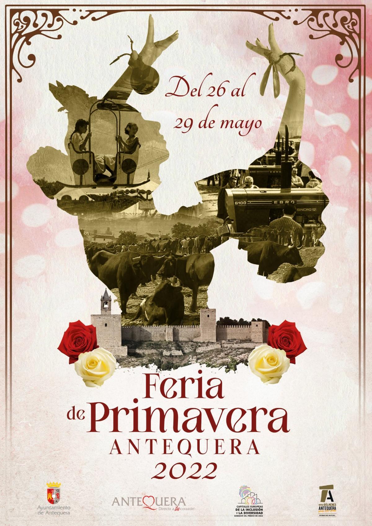 Cartel de la Feria de Primavera de Antequera 2022.