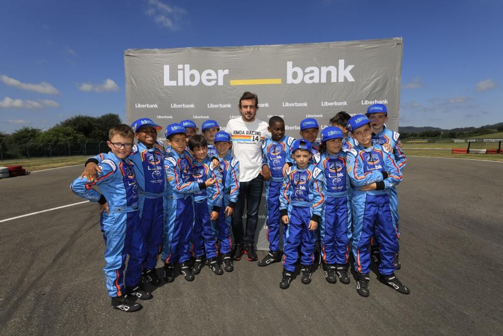 Fernando Alonso en La Morgal