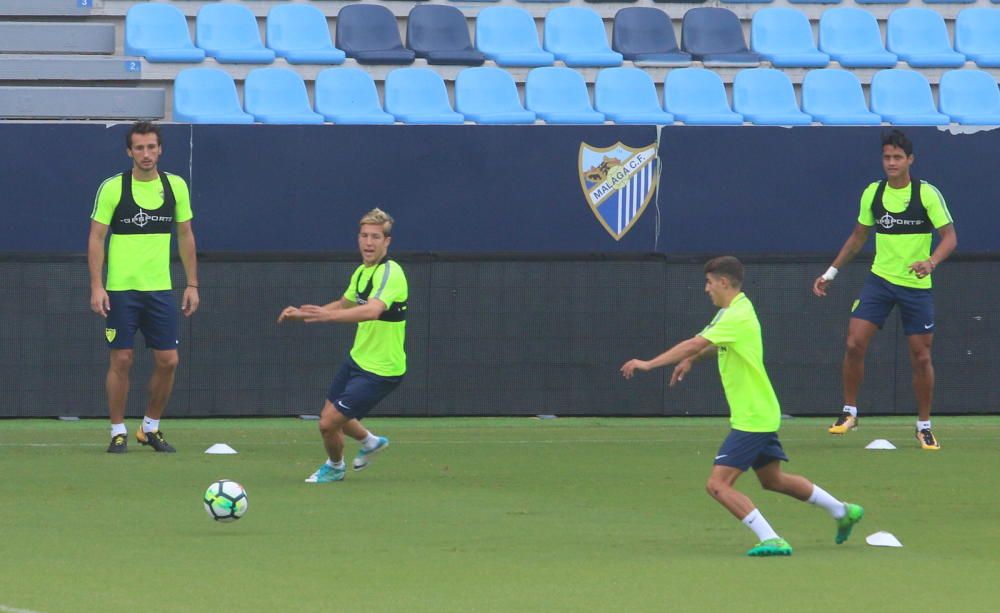 El Málaga prepara su encuentro con Las Palmas