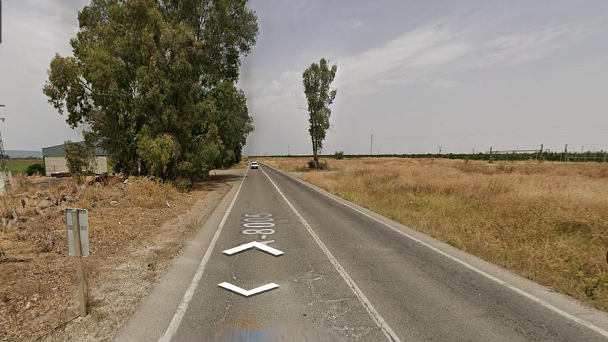 Punto de la carretera A-8005 donde se ha producido el siniestro