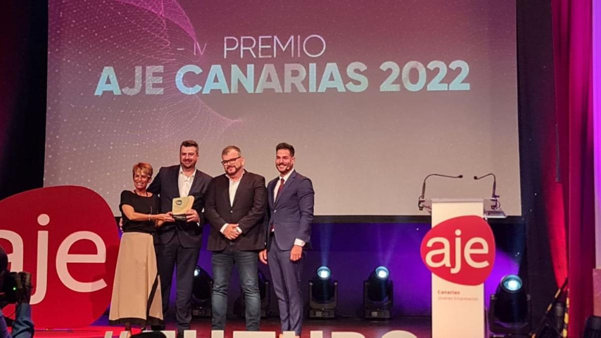 Entrega del Premio AJE Canarias a dormitorum.