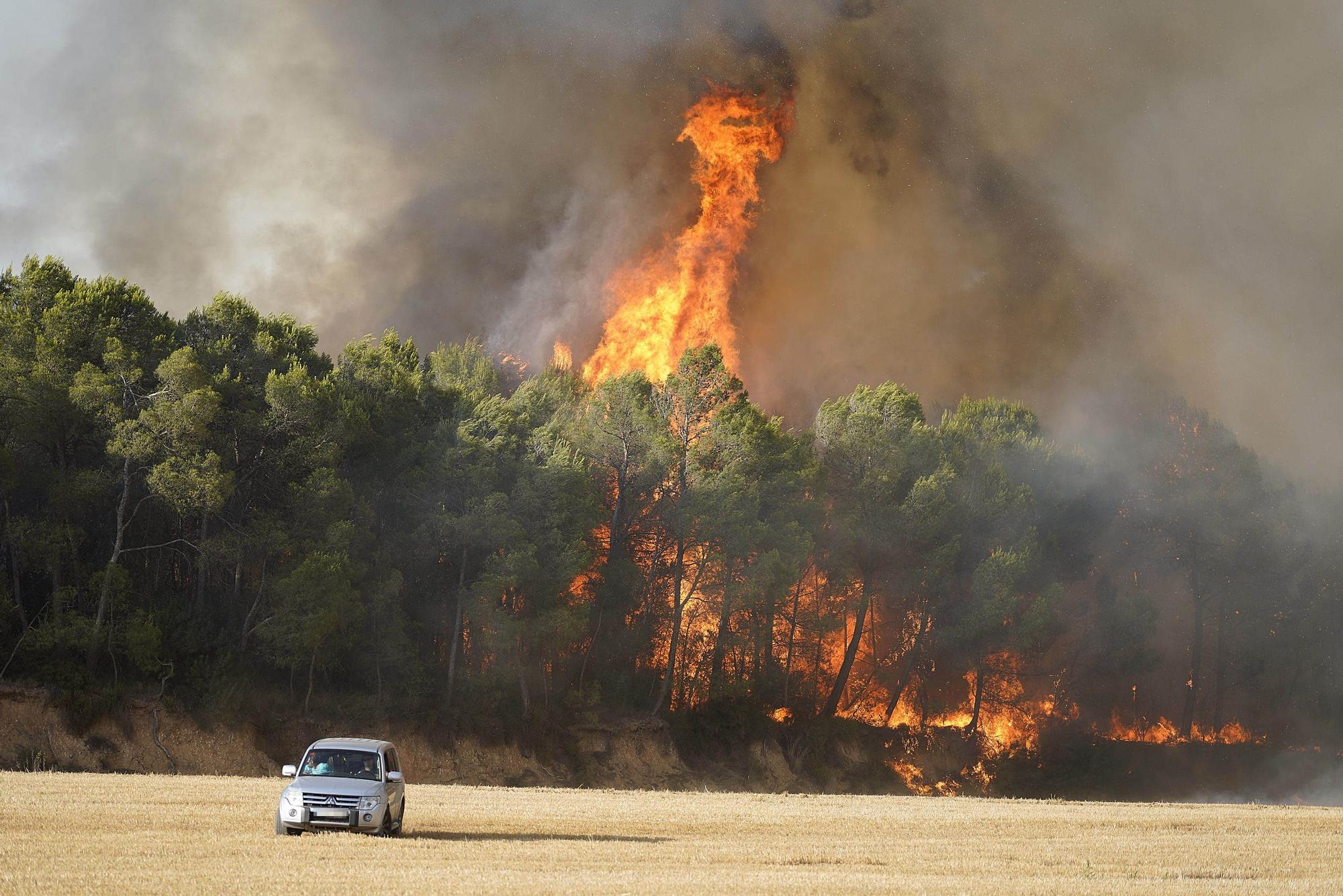 Les imatges de l'incendi de Ventalló i Vilopriu