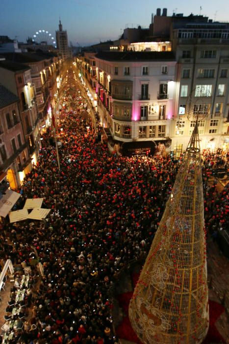 El encendido de las luces de Navidad de la calle Larios