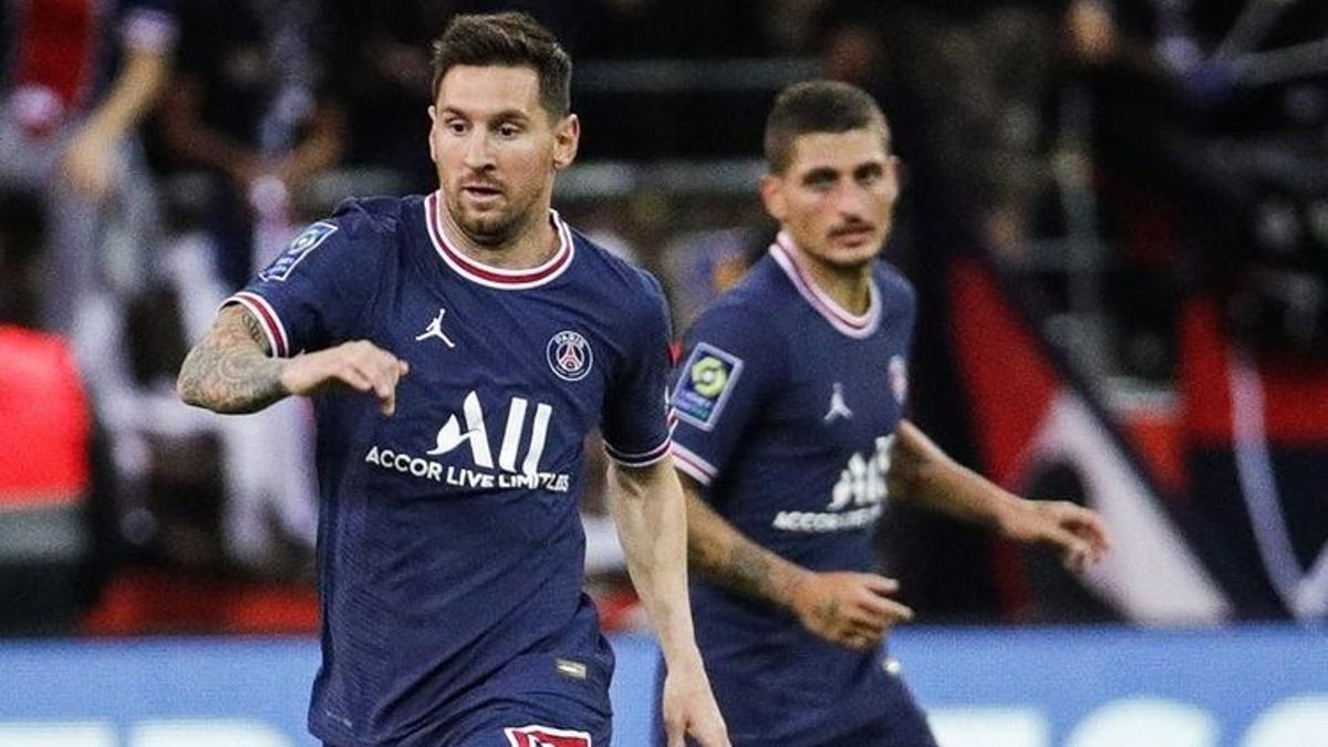 Messi en su debut en el PSG