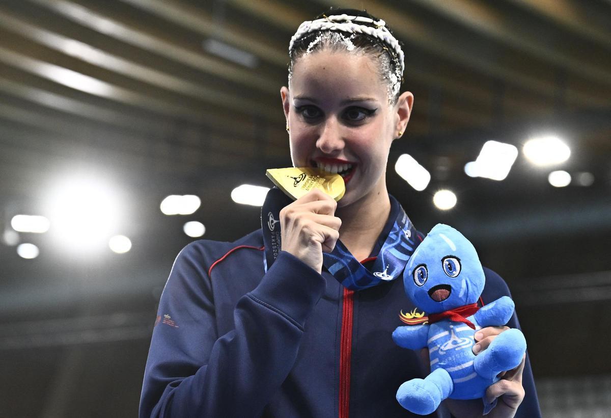 Iris Tió se lleva el oro en el solo técnico de los campeonatos de Europa de natación artística