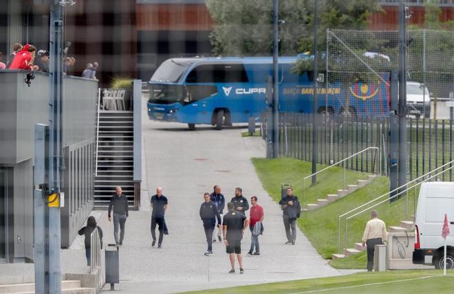 Las mejores imágenes del entrenamiento de hoy del Barça en Salzburgo