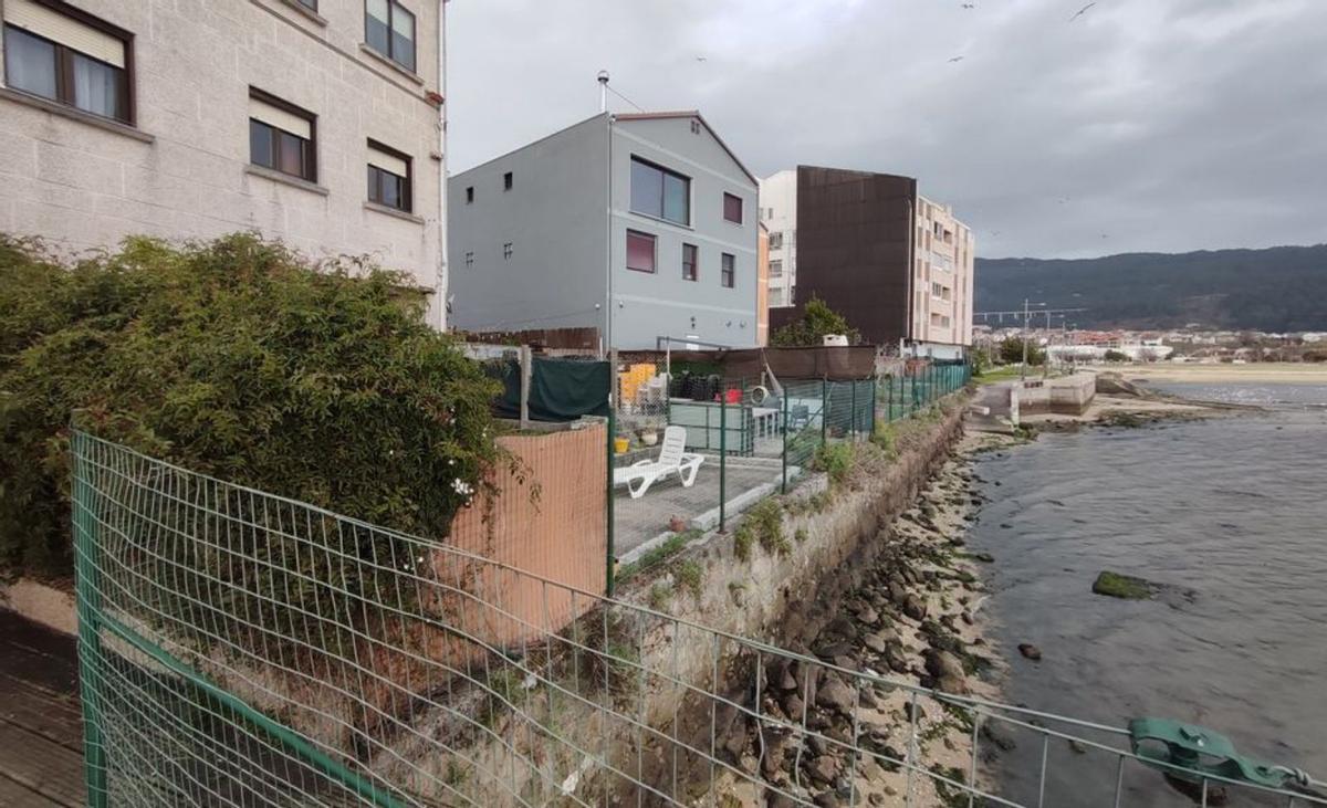 Tramo de paseo de Seara en Moaña sin concluir. | Santos Álvarez
