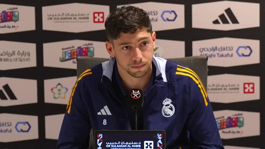 Fede Valverde: "La Supercopa es un trofeo muy importante por la confianza que te da cuando la ganas. Además, el rival es muy especial"